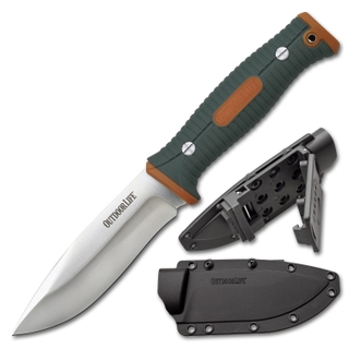 Outdoor Life Fixed Blade Knife (Clamshell) - OL-FIX001OGN