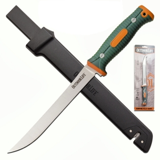 Outdoor Life Fillet Knife (Clamshell) - OL-FIX003OGN