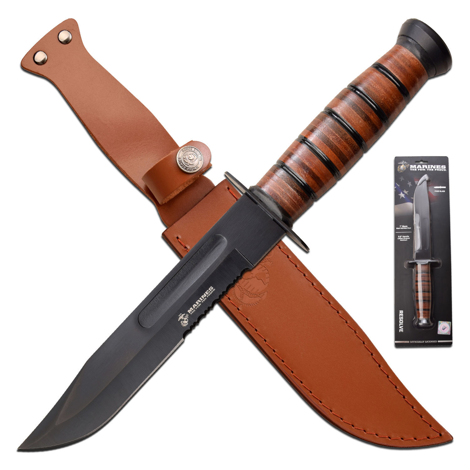 USMC - RESOLVE - Fixed Blade Knife (Clamshell) - MT-122MRCS