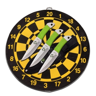 Z-Hunter - Throwing Knives - Set of 3 with Target Board - ZB-154SET