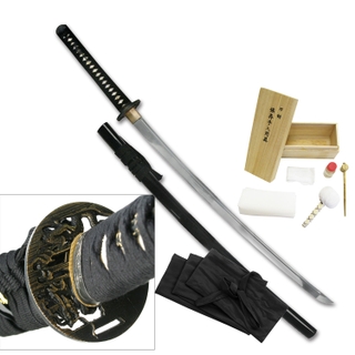 Ryumon - Hand Forged Samurai Sword with Cleaning Kit - RY-3041